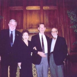Sally with Phil Hatlen, Dr. Bill Silverman, M.D., and Gil Johnson